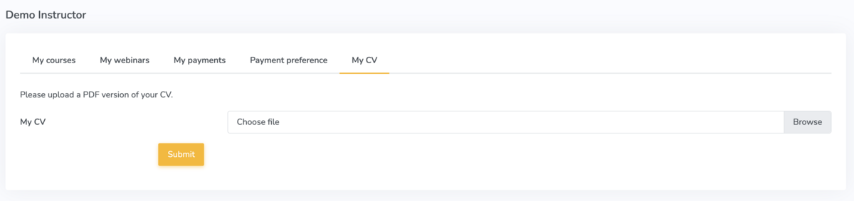 Embodia instructor CV