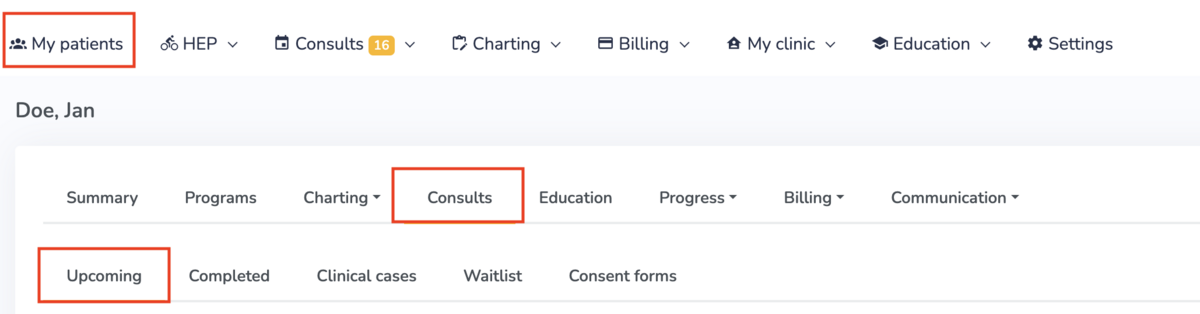 Hosting consults and appointments on Embodia