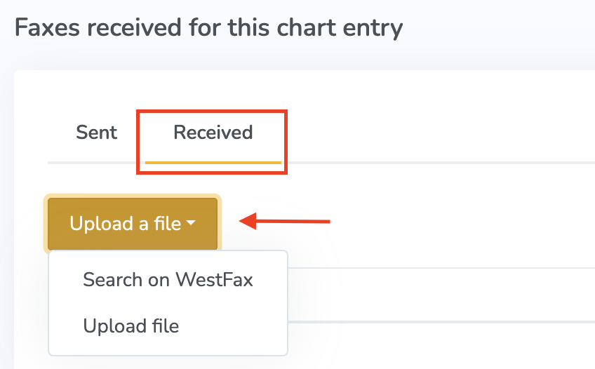 Adding a received fax