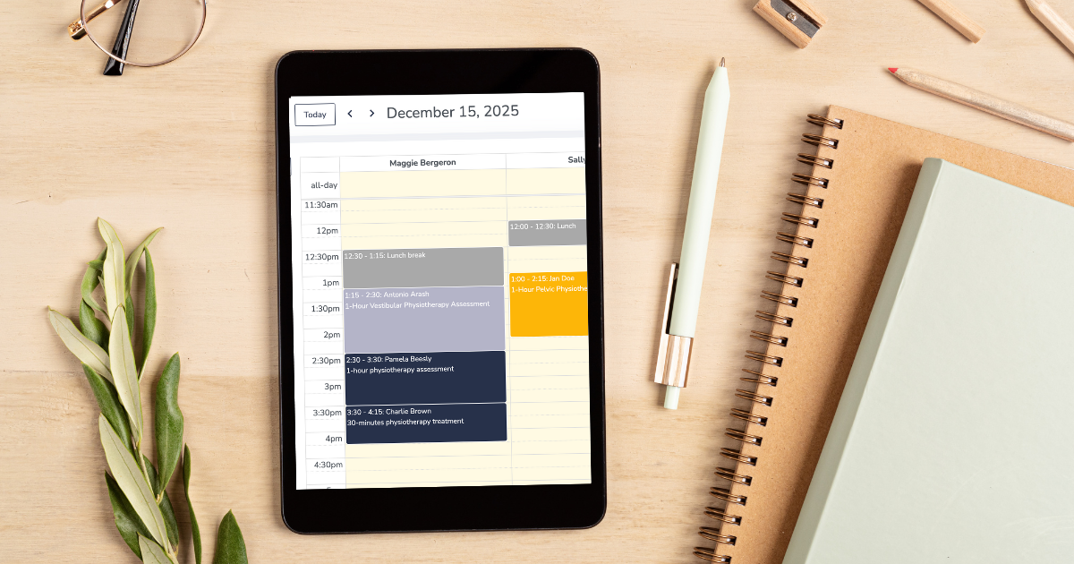 Calendar view on Embodia