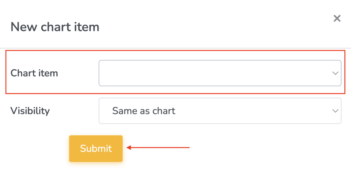 Creating a new chart entry on Embodia
