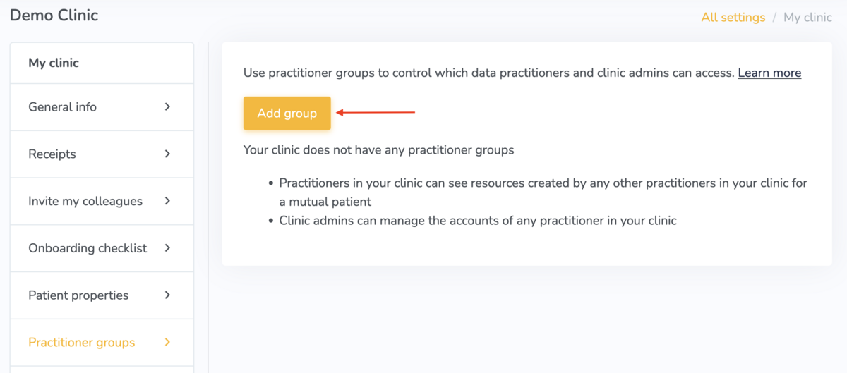 Creating practitioners groups on Embodia