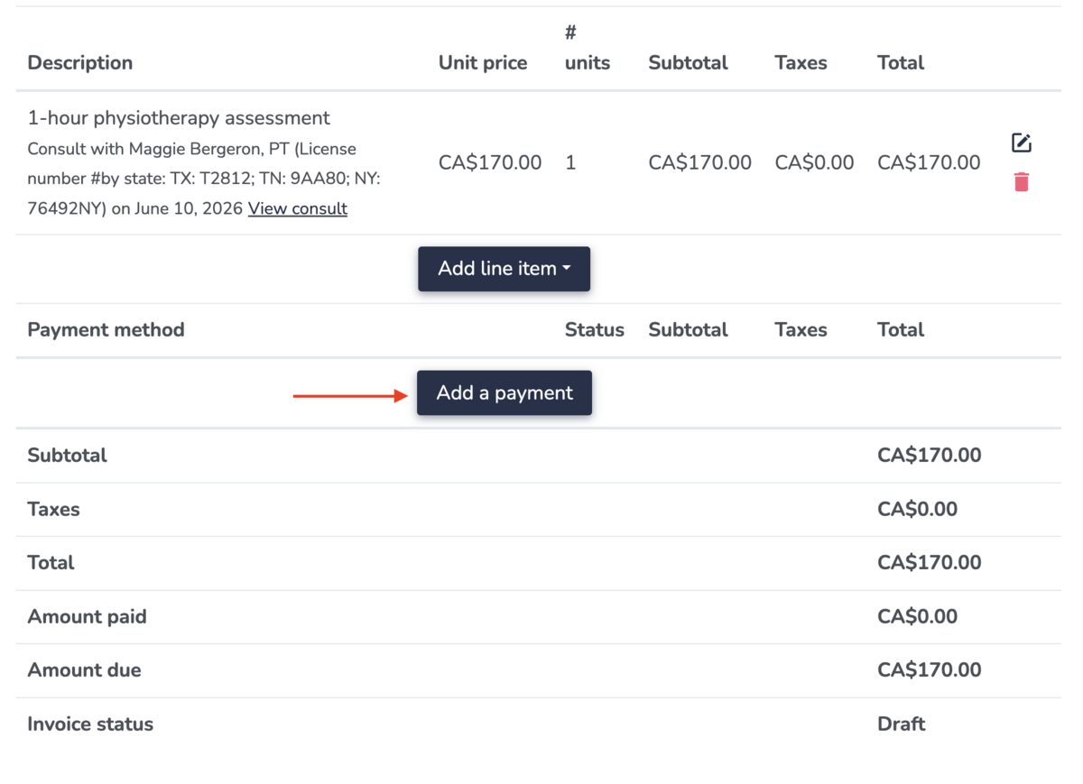Collect invoice payments on Embodia