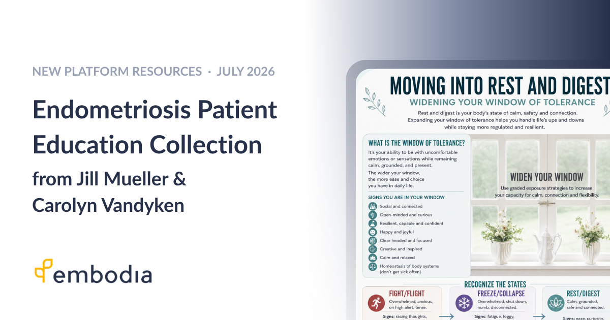Endometriosis Patient Education Resources by Jill Mueller