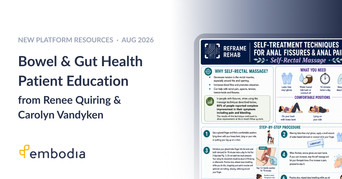 New Bowel & Gut Health Patient Education Collection by Carolyn Vandyken and Renee Quiring