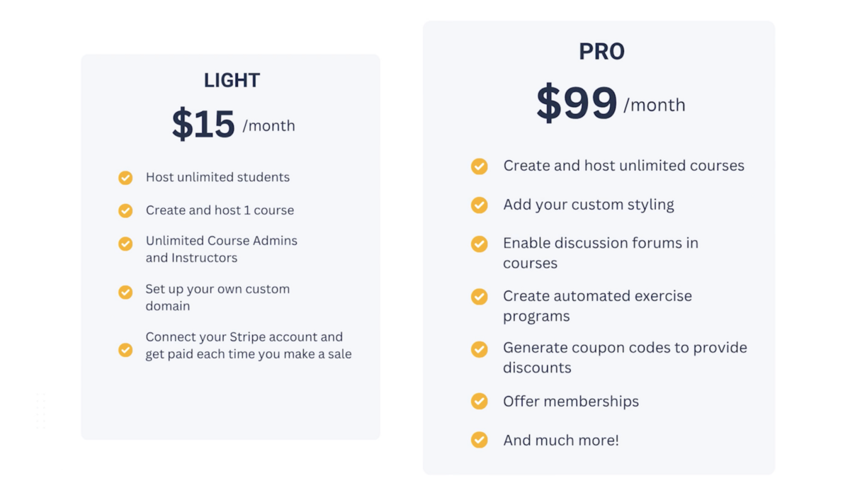 Clinic Academy Light vs Pro