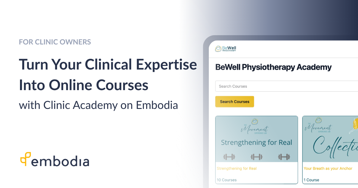 Clinic Academy on Embodia