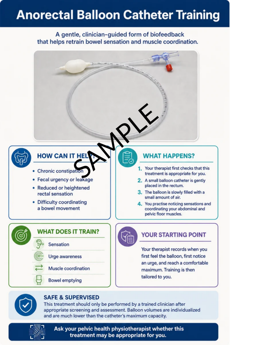 • Anorectal Balloon Catheter Training (Carolyn Vandyken)