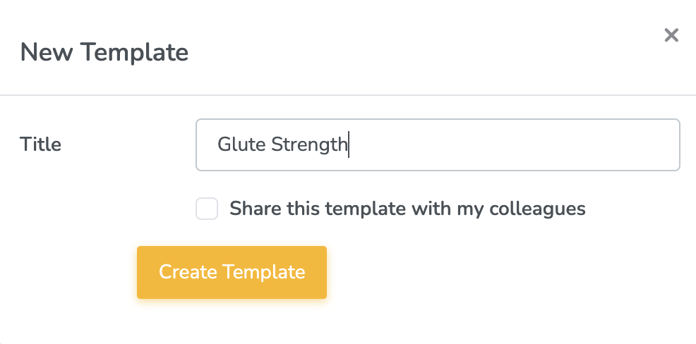 Creating a new template on Embodia